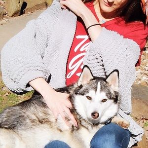 Mint blue/green cardigan